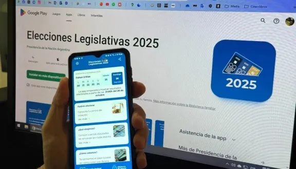 La aplicación “Elecciones Legislativas 2025” ya está disponible para seguir el recuento de votos en español en Argentina.